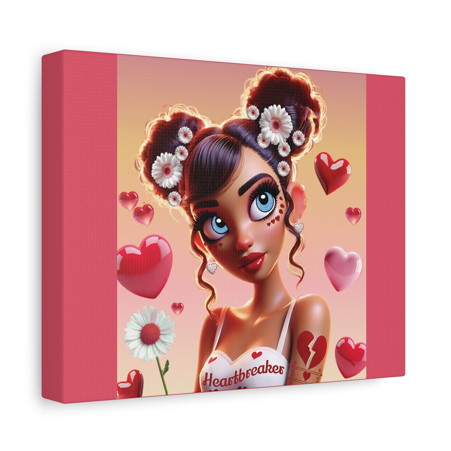 Heartbreaker 1 | Raspberry - Canvas Print, matte (multiple sizes)