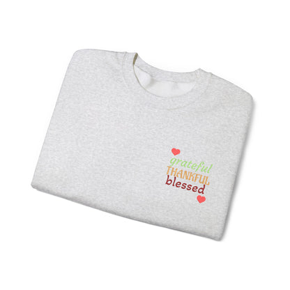 Harvest Haze | Grateful, THANKFUL, Blessed Fall Crewneck Sweatshirt (multiple colors)
