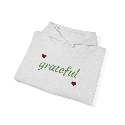 Autumn Harvest 3 | 'Grateful' Light Green Embroidered Fall Hoodie (multiple colors)