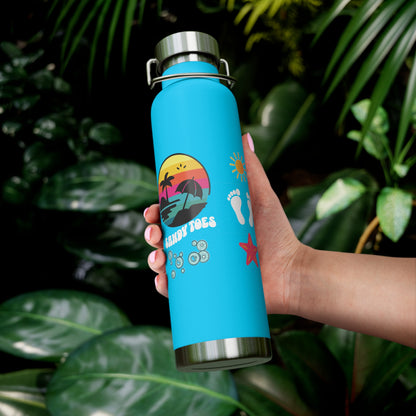 Sandy Toes | Insulated Water Bottle, 22oz (Copper Vacuum)