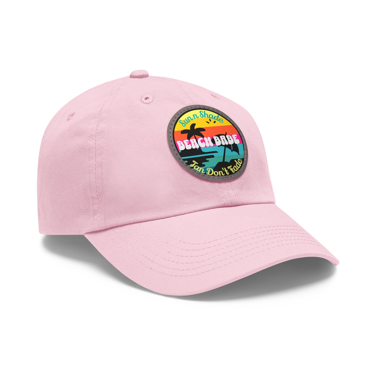 Sandy Toes | Dad Cap - Beach Babe with Leather Patch, various colors