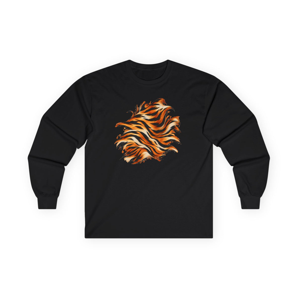 Tiger | Tiger Stripe Abstract Long Sleeve Tee (multiple colors)