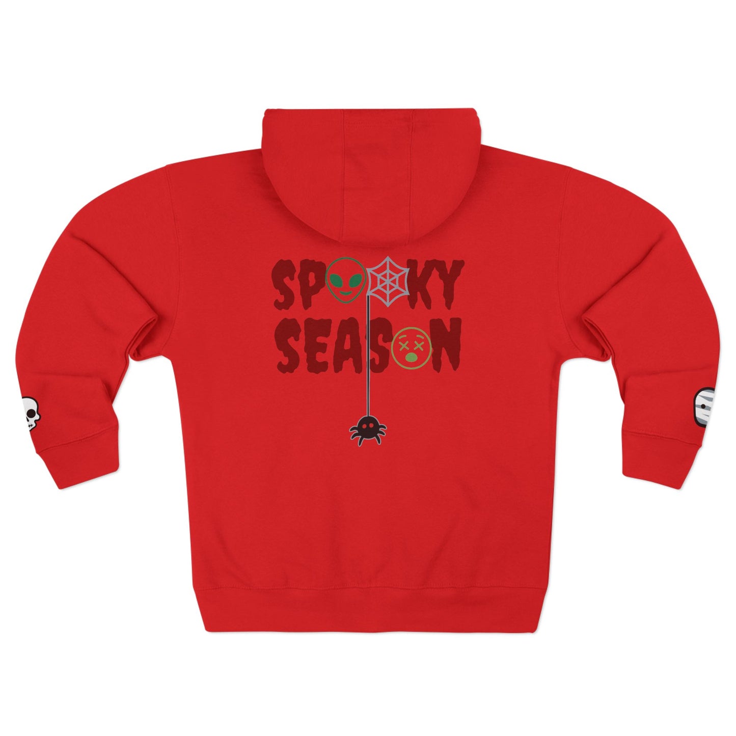 Harvest Haze | Spooky Season Gaphic Icons Zip Hoodie (front and back design)