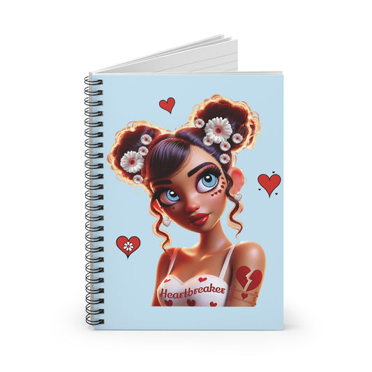 Heartbreaker 1 | Blueberry - Spiral Notebook