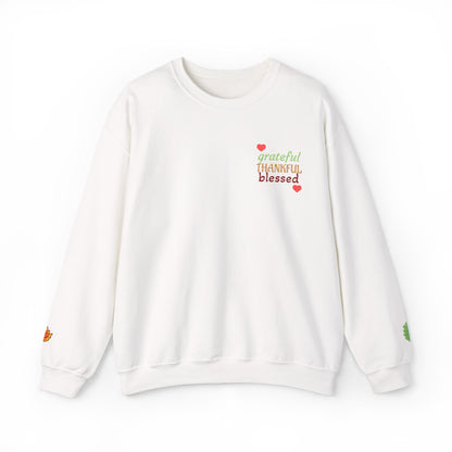 Harvest Haze | Grateful, THANKFUL, Blessed Fall Crewneck Sweatshirt (multiple colors)