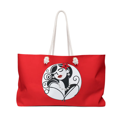 Pearls & Curls 4 | Cherry Kiss Double-Sided Weekender Bag