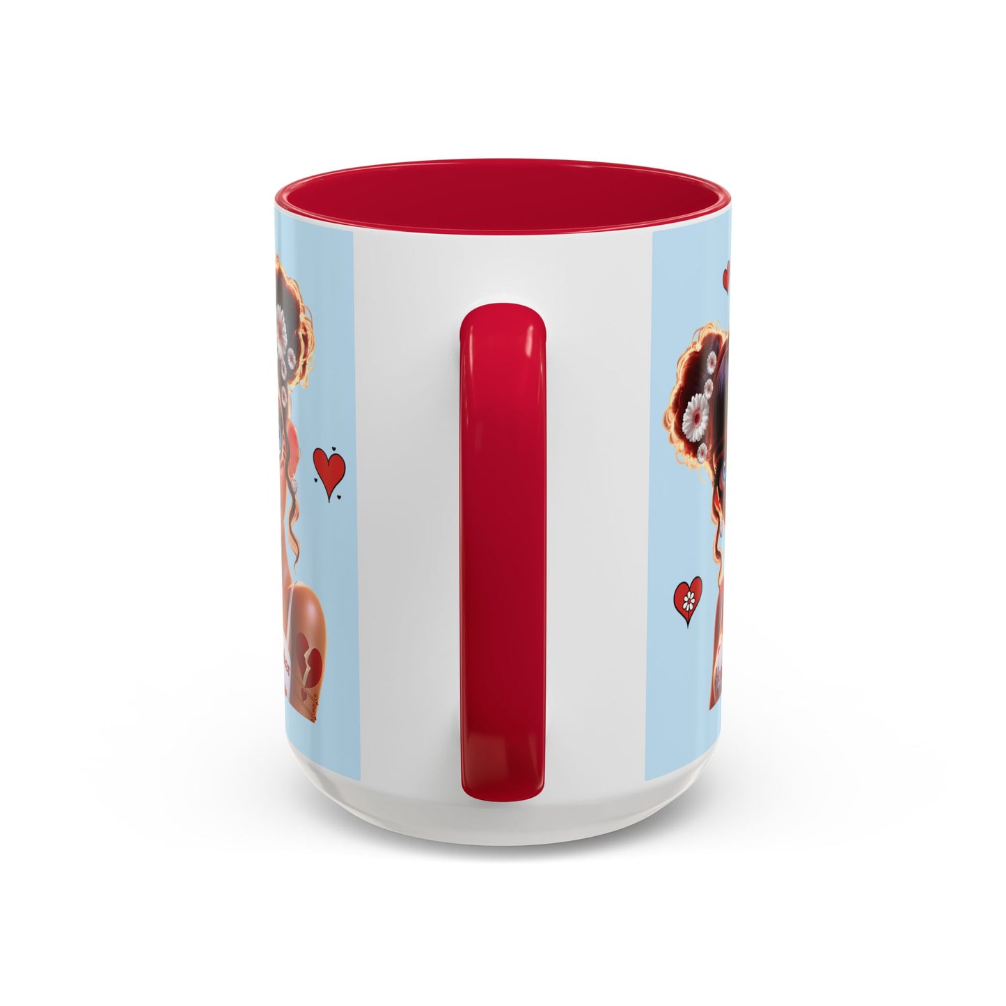 Heartbreaker 1 | Blueberry - Coffee Mug, two-tone, 15 oz (multiple handle colors)