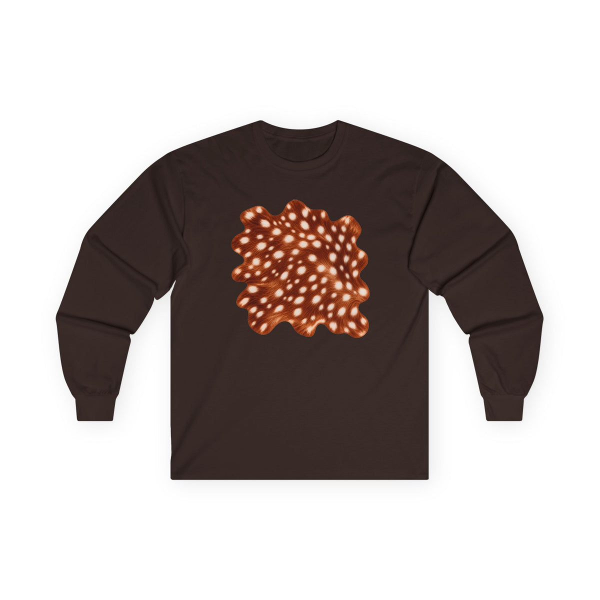 Deer | Fawn Spotted Abstract Long Sleeve Tee, multiple colors
