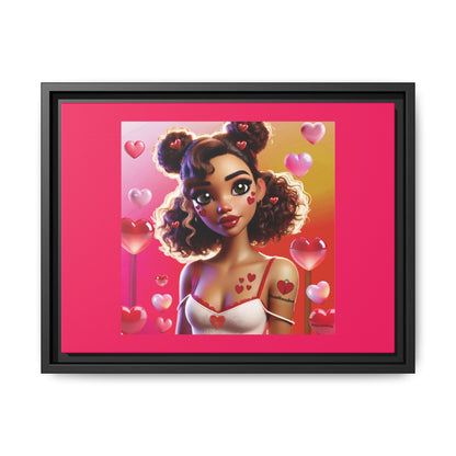 Heartbreaker 2 | Watermelon - Canvas Print, framed matte (multiple sizes/multiple frame colors)