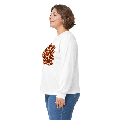 Giraffe | Giraffe Hide Abstract Long Sleeve Tee, multiple colors