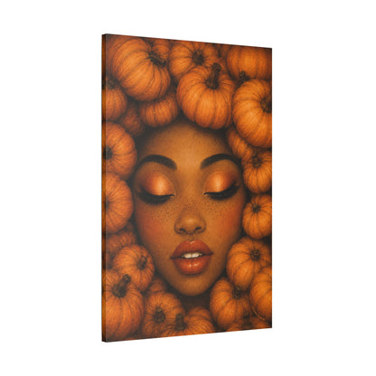 Harvest Muse5 | Autumn Reverie, Stretched Satin Canvas Wall Art