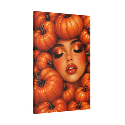 Harvest Muse2| Autumn Radiance, Satin Stretched Canvas Wall Art