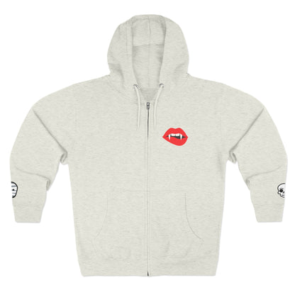 Harvest Haze | Spooky Season Gaphic Icons Zip Hoodie (front and back design)