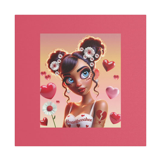 Heartbreaker 1 | Raspberry - Canvas Print, satin (multiple sizes)