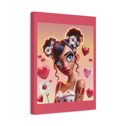 Heartbreaker 1 | Raspberry - Canvas Print, matte (multiple sizes)