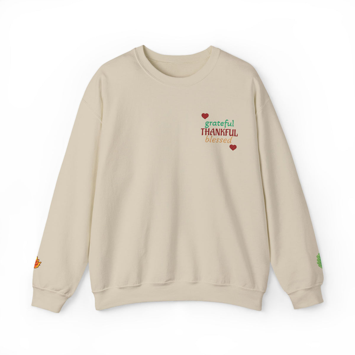 Harvest Haze 2 | Grateful, THANKFUL, Blessed Fall Crewneck Sweatshirt light colors)