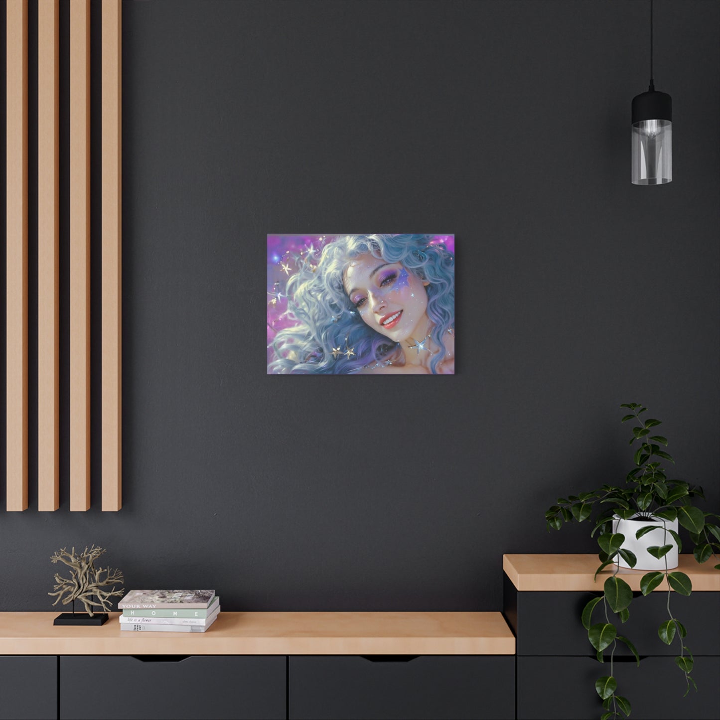 Winter Fantasy2 | Celestial Maiden Starlight Matte Canvas Print
