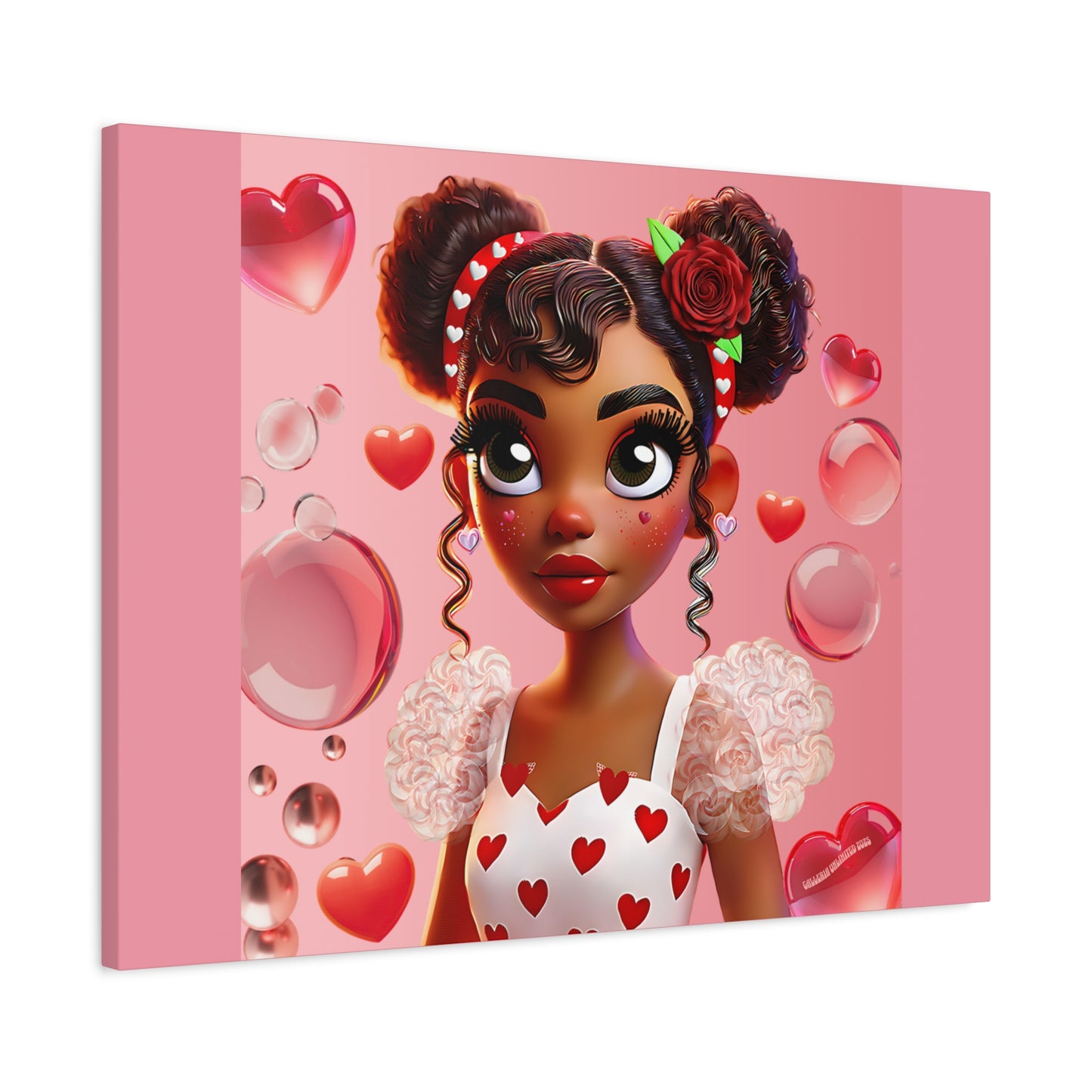 Heartbreaker Girl | Bubblegum - Canvas Print, matte (multiple sizes)