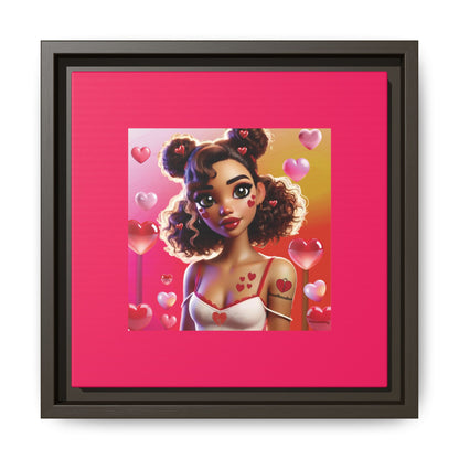 Heartbreaker 2 | Watermelon - Canvas Print, framed matte (multiple sizes/multiple frame colors)