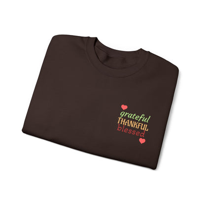 Harvest Haze | Grateful, THANKFUL, Blessed Fall Crewneck Sweatshirt (multiple colors)