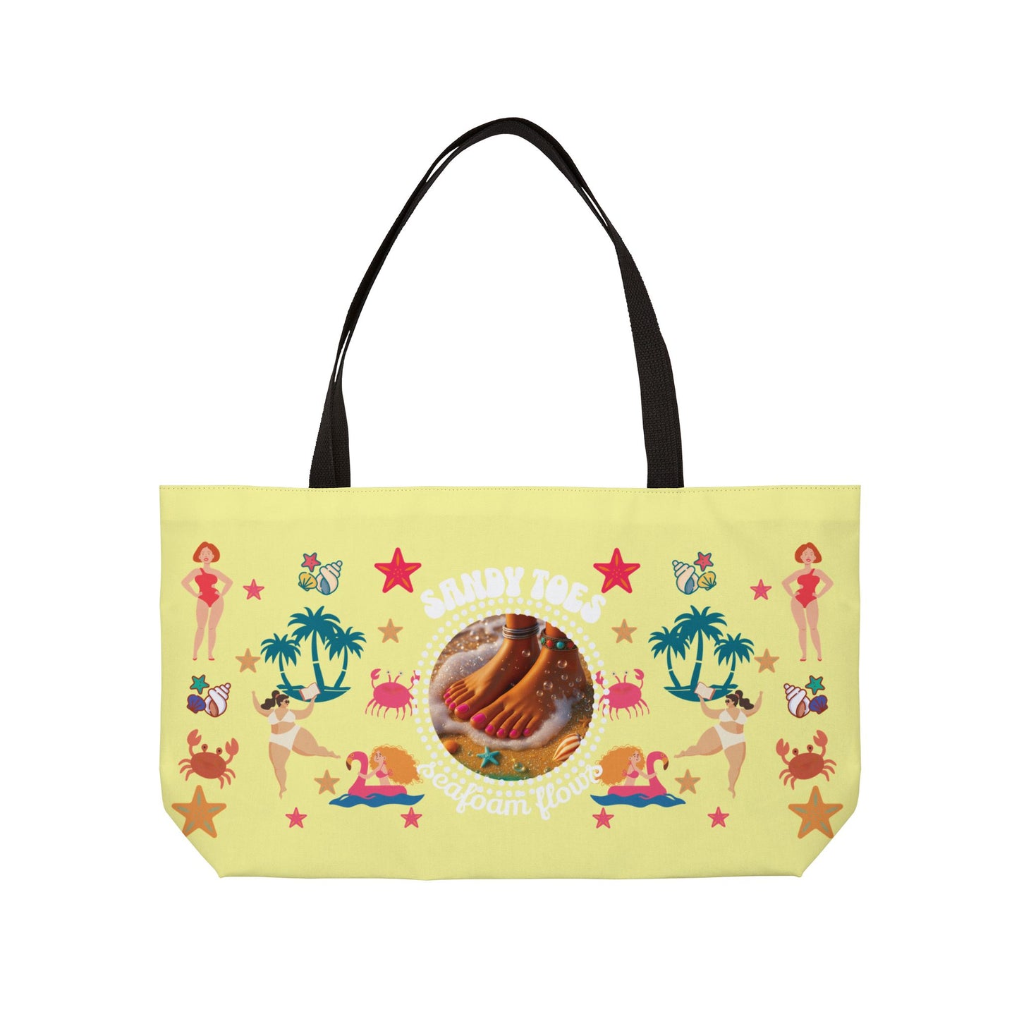 Sandy Toes | Weekender Tote Bag - Pineapple2 (two sides)