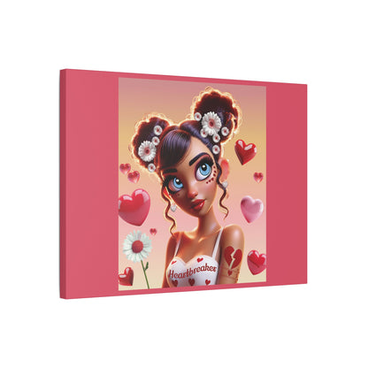 Heartbreaker 1 | Raspberry - Canvas Print, satin (multiple sizes)