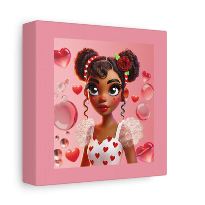 Heartbreaker Girl | Bubblegum - Canvas Print, matte (multiple sizes)