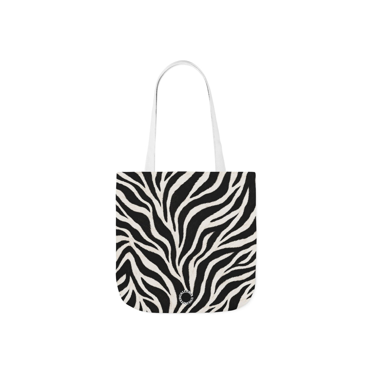 Zebra | Black & White Pattern Canvas Tote Bag