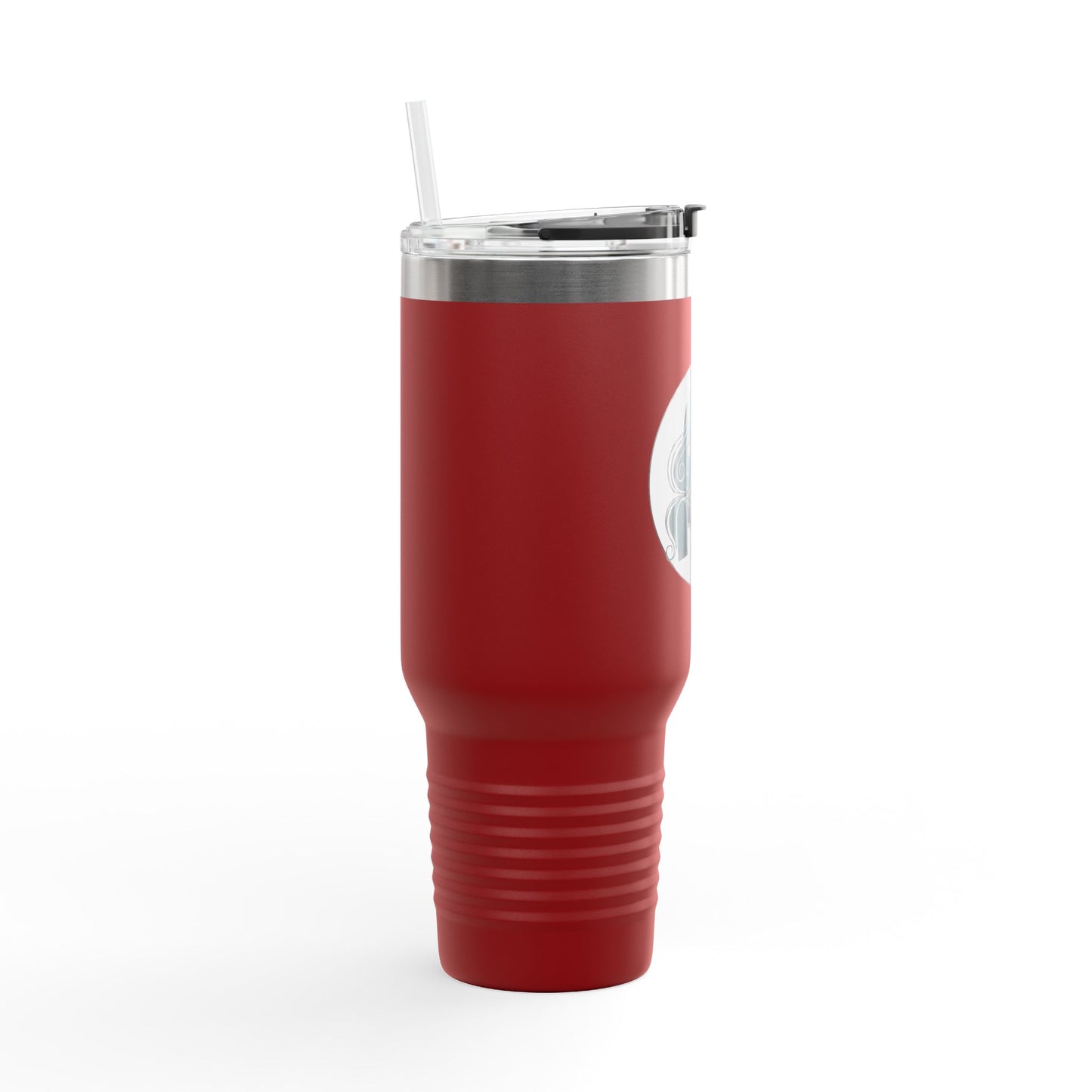 Pearls & Curls1 | Ruby Lips - Insulated Travel Mug, 40oz (black, white, or red)