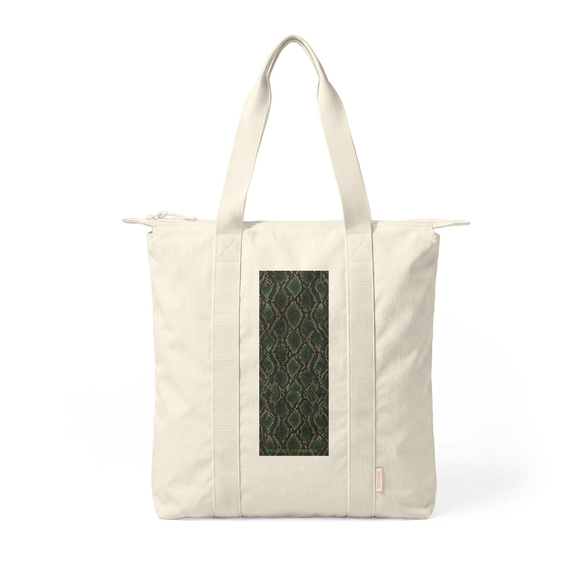 Snake | Snakeskin Olive Print Canvas Carry-All Tote (multiple colors)