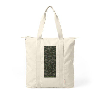 Snake | Snakeskin Olive Print Canvas Carry-All Tote (multiple colors)