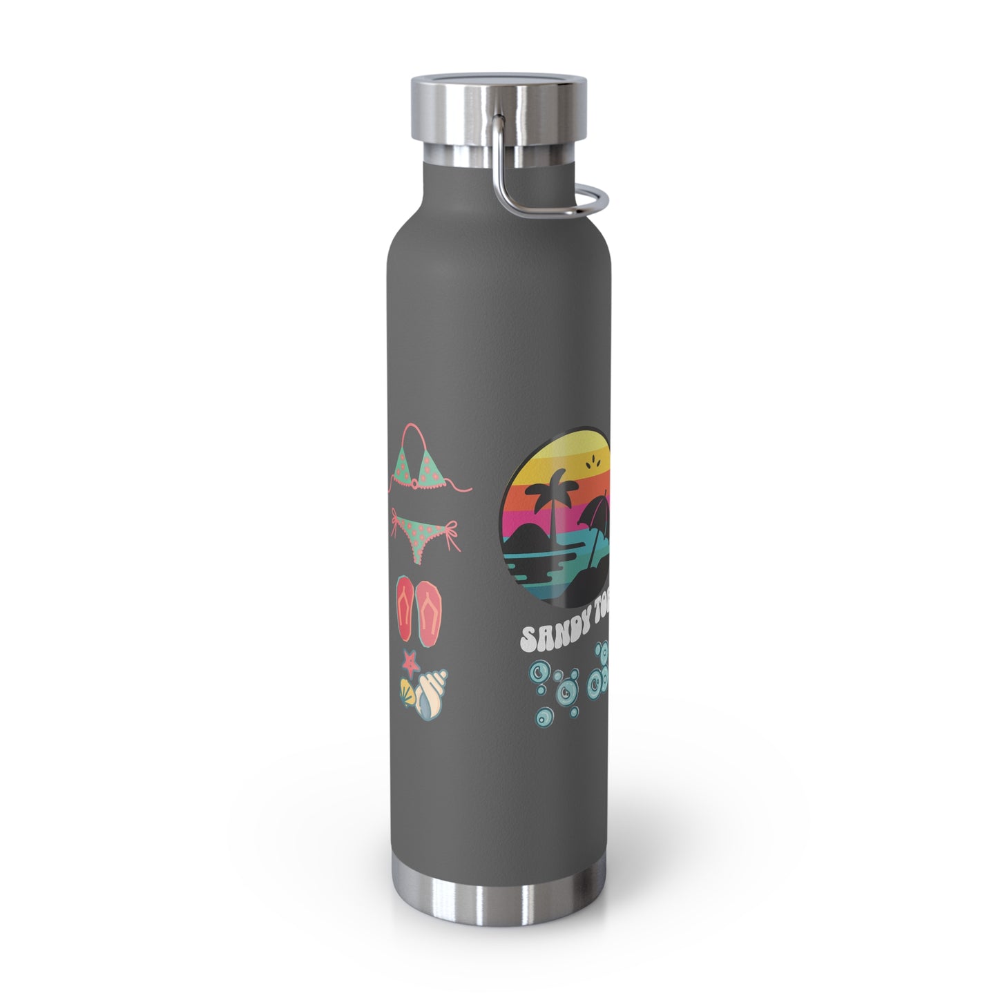 Sandy Toes | Insulated Water Bottle, 22oz (Copper Vacuum)