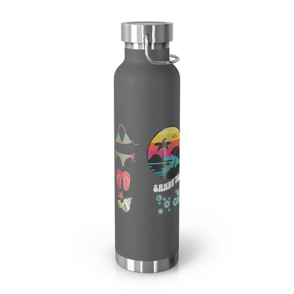Sandy Toes | Insulated Water Bottle, 22oz (Copper Vacuum)