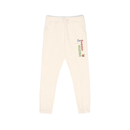 Harvest Haze 9 | "Sweater Weather' Vertical Script Garment-Dyed Joggers