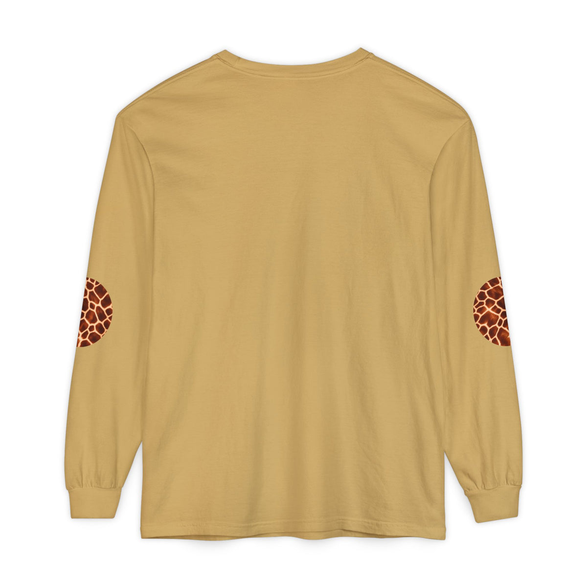 Giraffe | Giraffe Hide Circle Patch Long Sleeve Tee (Elbow Accents), multiple colors