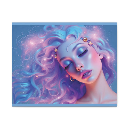 Winter Fantasy1 | Dreamy Cosmic Muse Matte Canvas Print