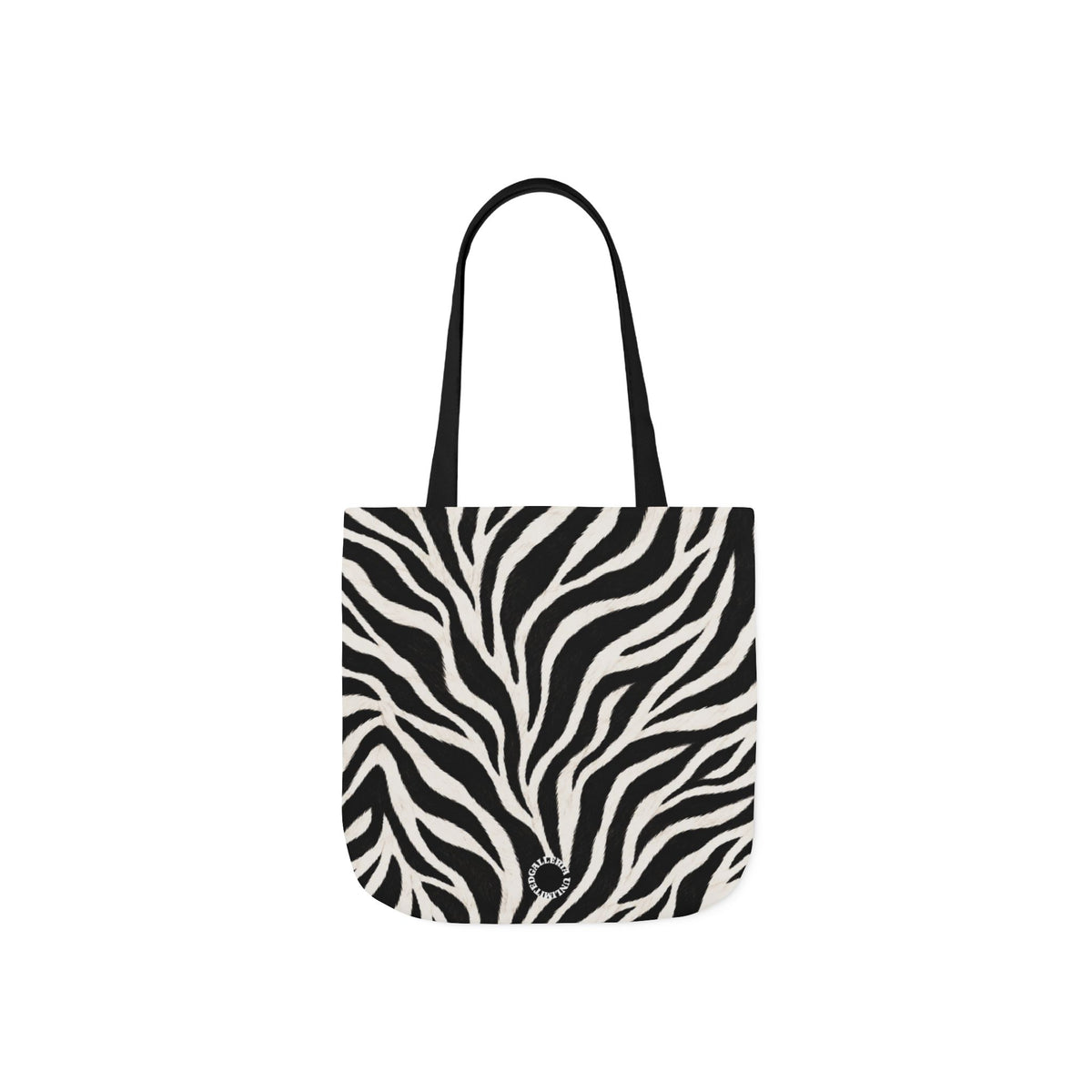 Zebra | Black & White Pattern Canvas Tote Bag