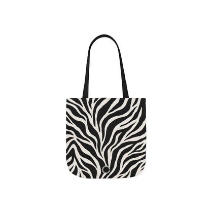 Zebra | Black & White Pattern Canvas Tote Bag