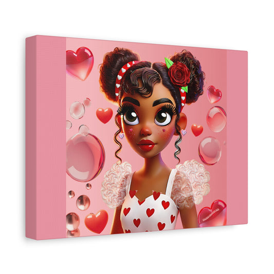 Heartbreaker Girl | Bubblegum - Canvas Print, matte (multiple sizes)