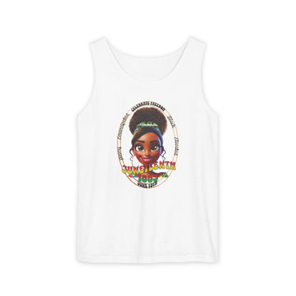 The 92% Club | Juneteenth Celebration Tank Top, front and back design (multiple colors)