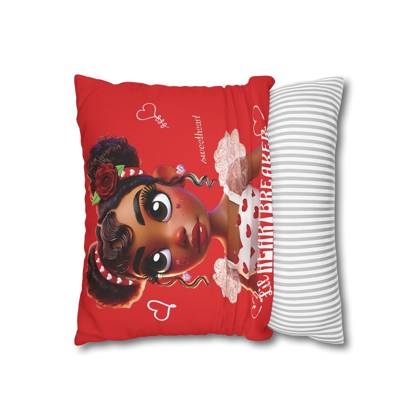 Heartbreaker Girl | Apple - Pillowcase, square (multiple sizes)