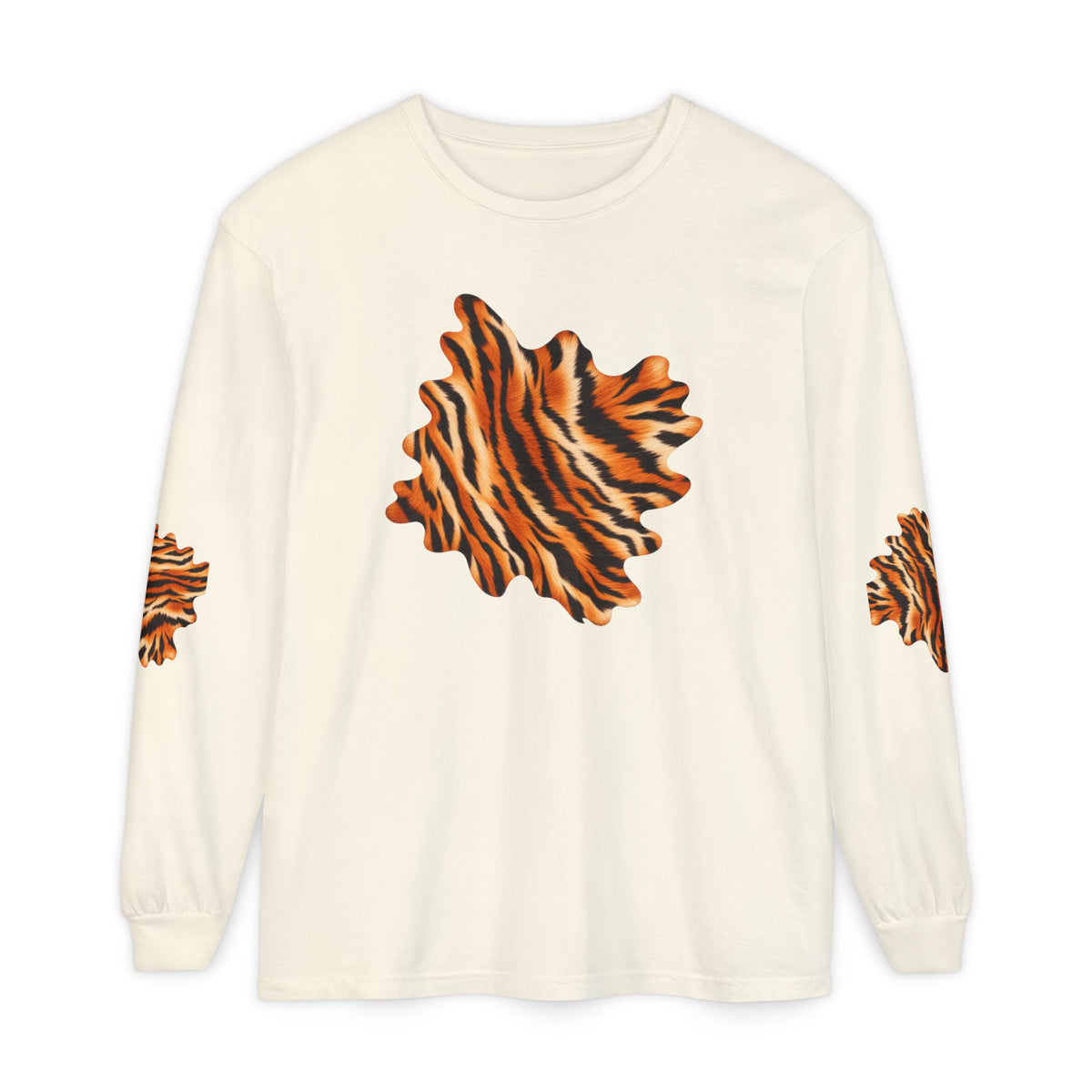 Tiger | Tiger Stripe Patch Long Sleeve T-Shirt (multiple colors)