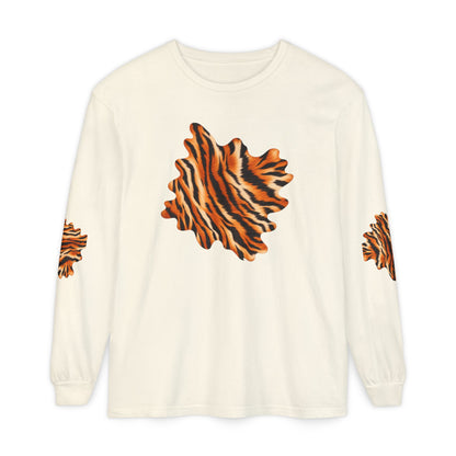 Tiger | Tiger Stripe Patch Long Sleeve T-Shirt (multiple colors)