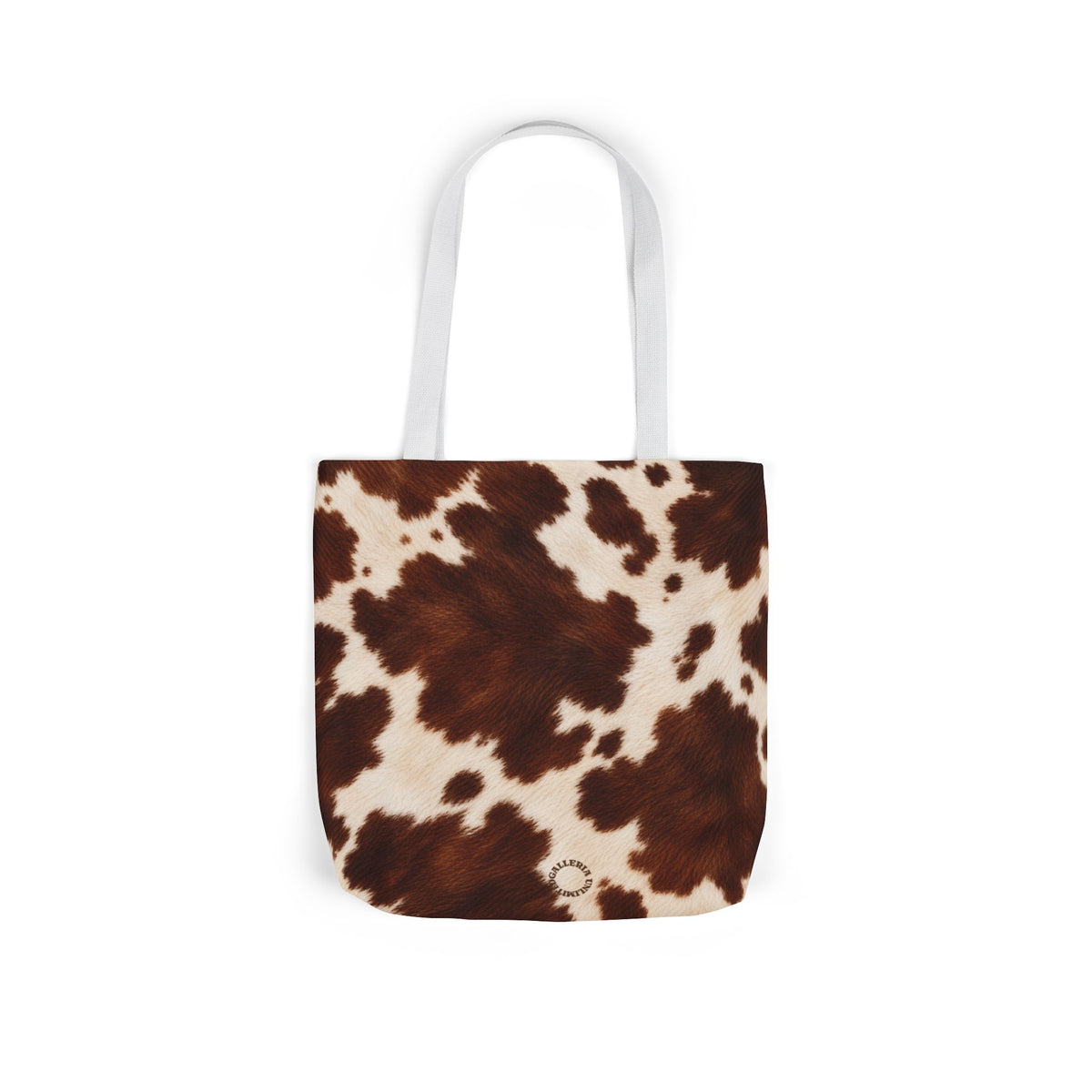 Cow | Brown & Cream Cowhide Canvas Tote Bag (3 sizes)