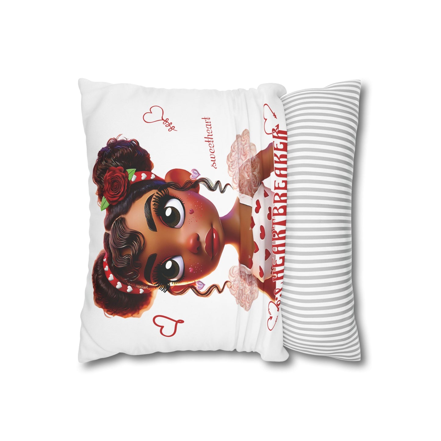 Heartbreaker Girl | Marshmallow - Pillowcase, square (multiple sizes)