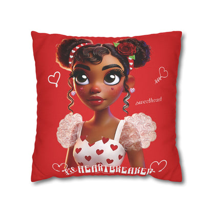 Heartbreaker Girl | Apple - Pillowcase, square (multiple sizes)