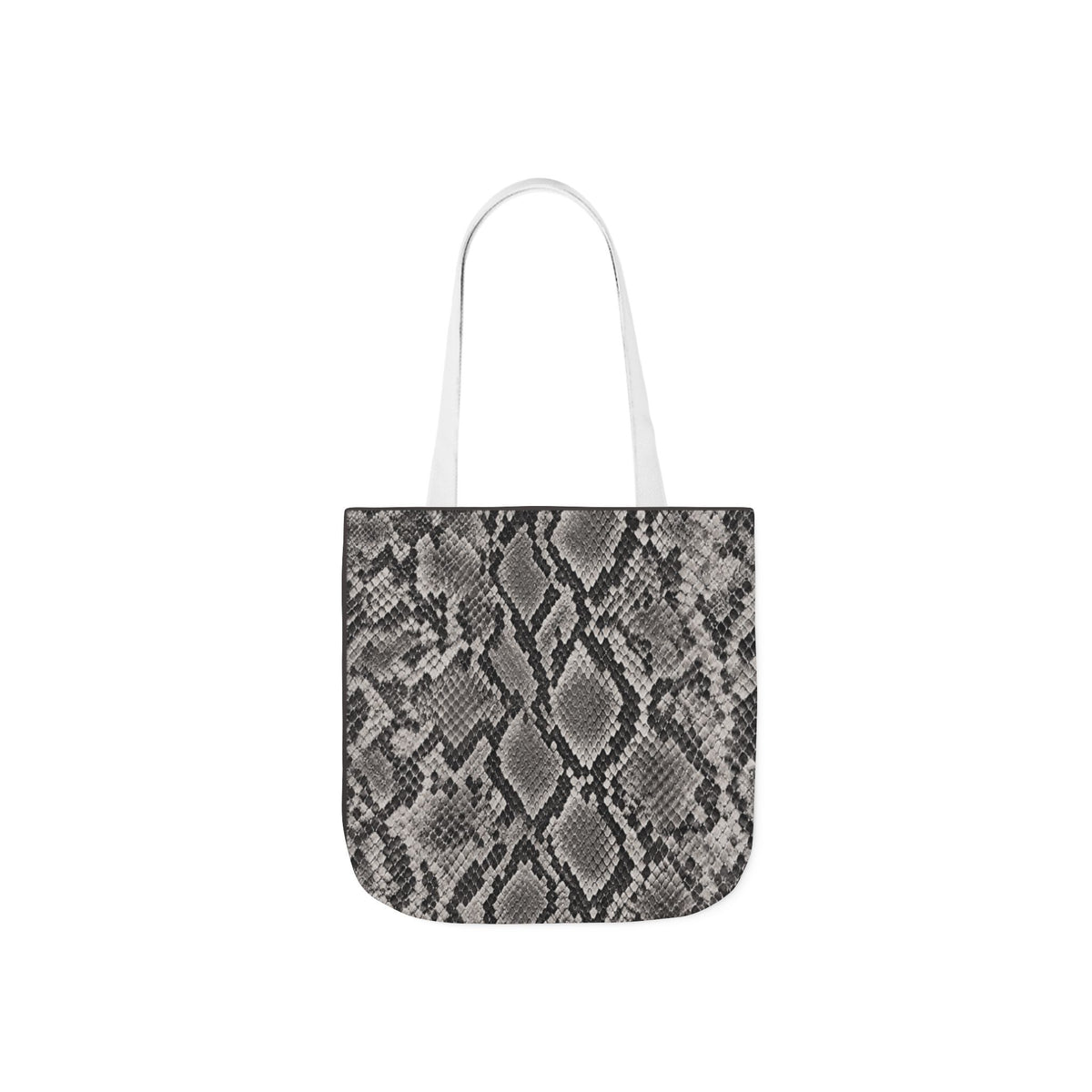 Snake | Grey Snakeskin Pattern Canvas Tote Bag