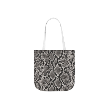 Snake | Grey Snakeskin Pattern Canvas Tote Bag
