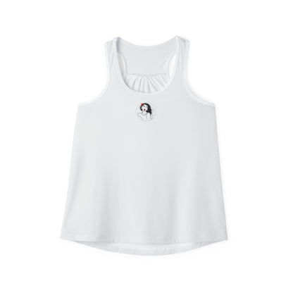 Pearls & Curls3 | White - Scarlet Kiss Ringer Tank (black or white trim)