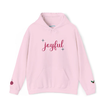 The Joyful Edit1 | Joyful Pink Embroidered Hoodie, PINK Palette (multiple colors)